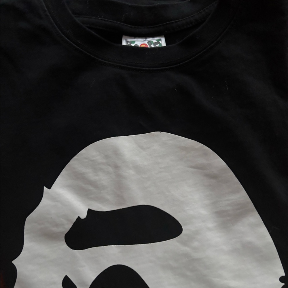 Bape Black and White Graphic Tee
